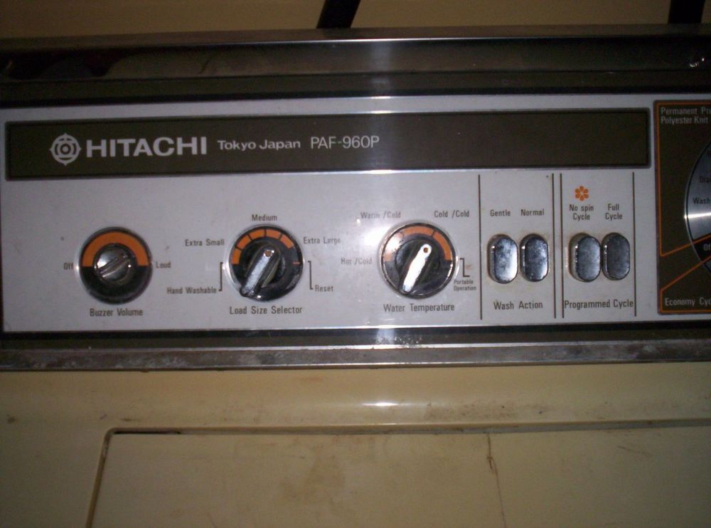 old hitachi washing machine