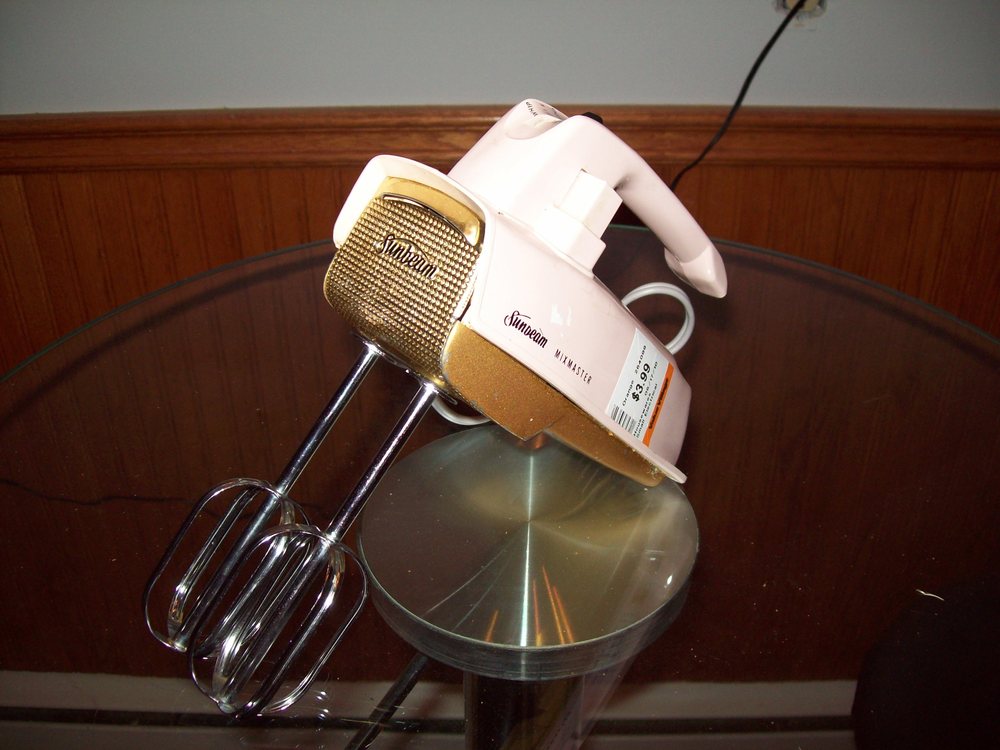 Vintage 1955 West Bend Hand Held Electric Mixer Still Works Great Original  Cord!