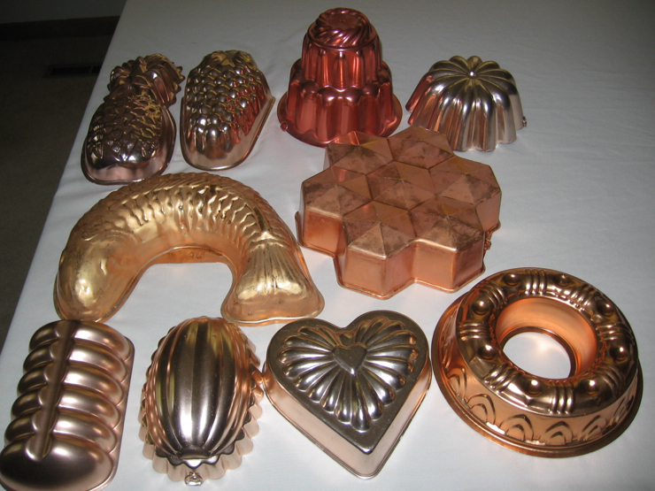 Copper Jell-O Molds: Congealed Salads To The Fore!