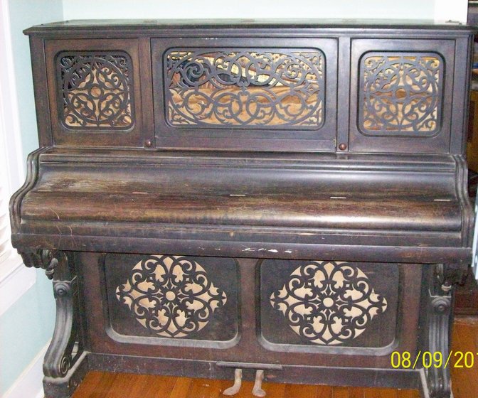 where are chickering piano serial numbers located