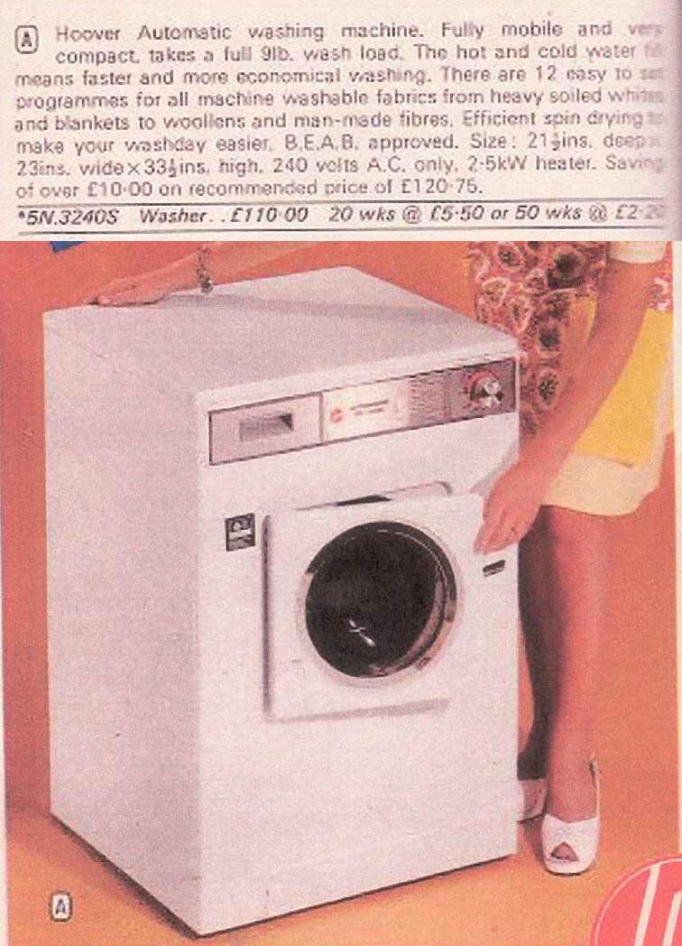 hoover automatic washing machine