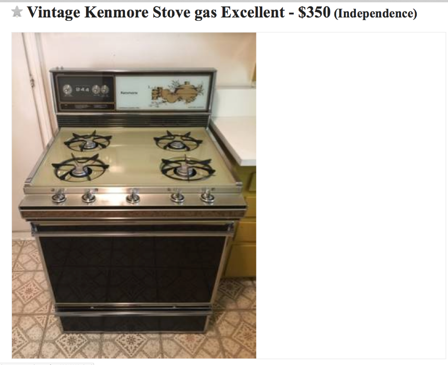 3) - Sears Classic Pullout Range Stove 30