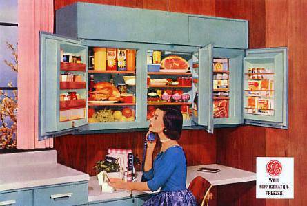 ge wall refrigerator 1956