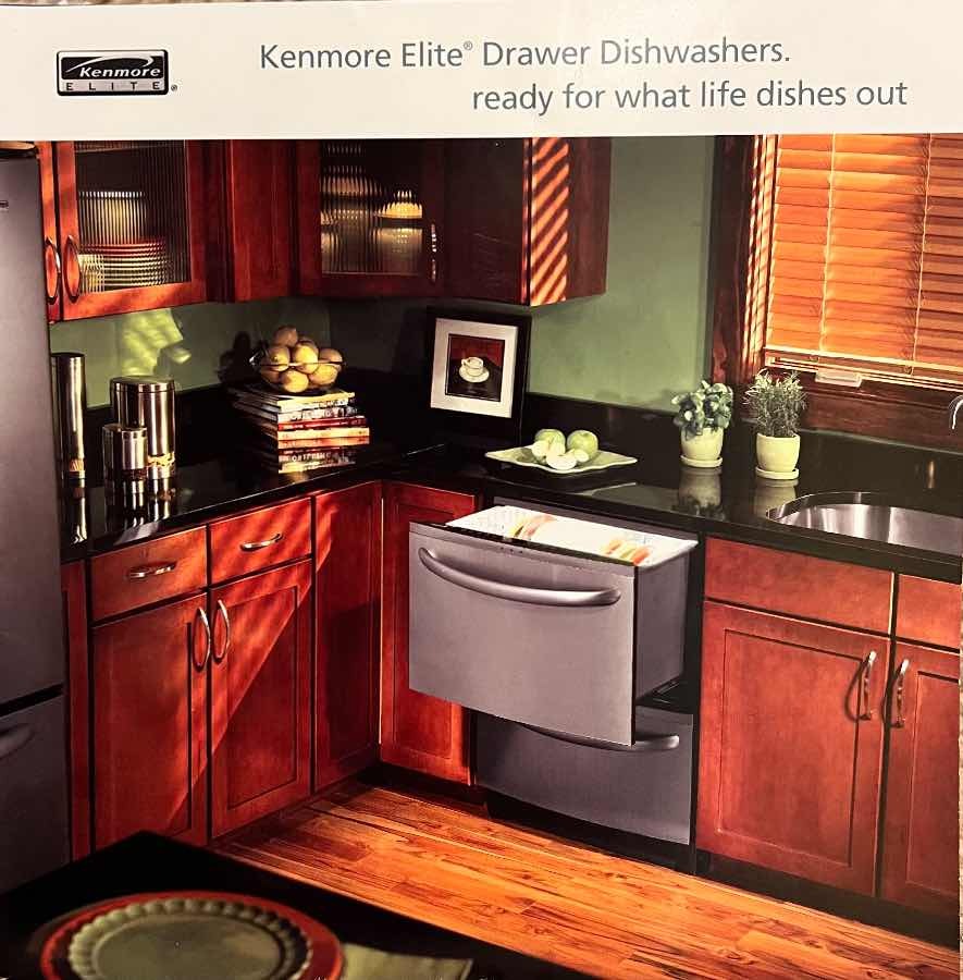 Kenmore elite 2 drawer hot sale dishwasher